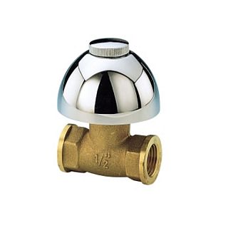 Robinet de trecere cu bilă, cu capac de mascare nichelat 3/4” int. Tecnovielle