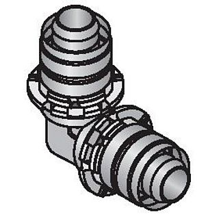 Cot Uponor cu sertizare,90°, 25-25