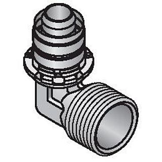 Cot Uponor cu sertizare,90°, cu FE 16-1/2" FE