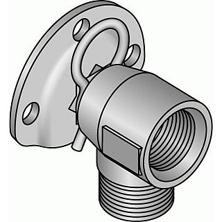 Cot terminal Uponor cu filet, cu fixare rapidă şi talpă, 16-1/2" FI