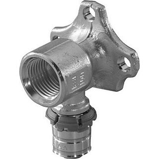 Cot terminal Uponor cu sertizare, cu fixare rapidă şi talpă, 16-1/2" FI