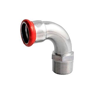 FIX TREND Steel press curbă 90° 22x3/4" ext.