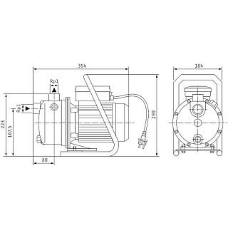 WILO- JET WJ 203 CU MÂNER DE TRANSPORT
