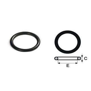 FIX TREND Steel press O-ring, garnitură EPDM negru 15 mm