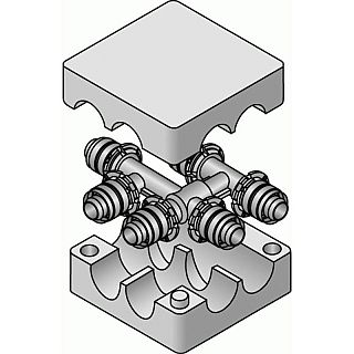 Set de încrucişare Uponor cu sertizare, 20-20-20