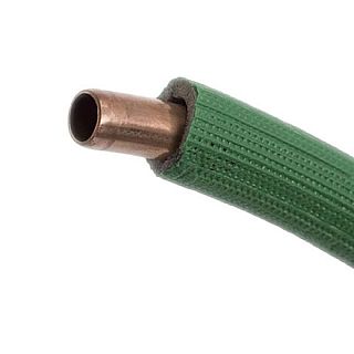 Ţeavă cupru colac preizolat 15x1mm, ten verde