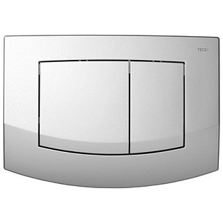 CLAPETĂ DE ACŢIONARE CULOARE CROM MAT, CLAPETE‐CROMATE MAT TECEAMBIA ÎN DOUĂ TREPTE, PENTRU SISTEME DE SPĂLARE TIP WC