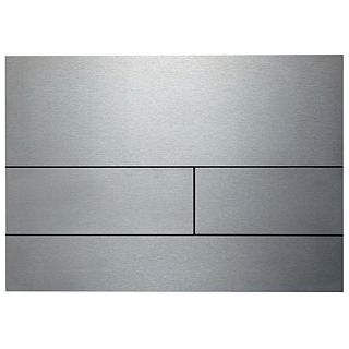 CLAPETĂ DE ACŢIONARE ÎN DOUĂ TREPTE, DIN OŢEL INOX, ALBĂ, TECESQUARE , PENTRU SISTEME DE SPĂLARE TIP WC