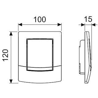 CLAPETĂ DE ACŢIONARE CULOARE PERGAMON, TECEAMBIA ÎNTR- O SINGURĂ TREAPTĂ, PENTRU SISTEME DE SPĂLARE TIP URINAL, INCLUSIV CARTUŞ DE SPĂLARE